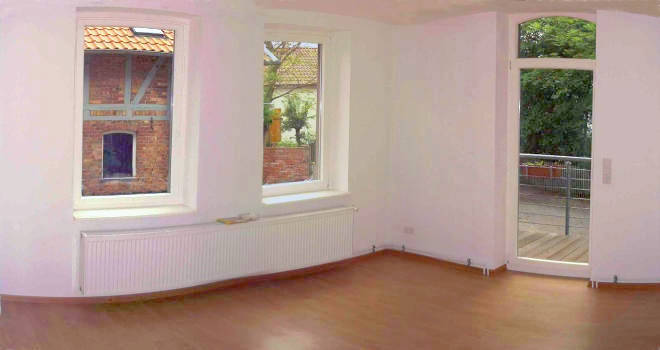 Wohnzimmer Blich nach Süd und West